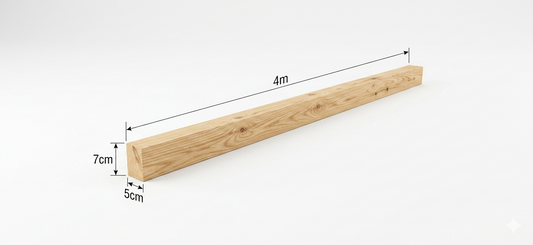 4м 5x7 Хуш Модон Брус 